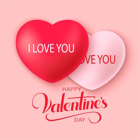 Happy Saint Valentine S Day Background With Decoration Hearts