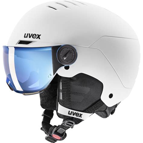 Uvex Kask Narciarski Rocket Junior Visor Biały Rozmiar 51 55 UVEX