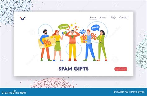 Spam Ts Landing Page Template Male Tired Of Intrusive Advertising