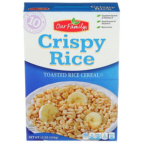 Crispy Rice Toasted Rice Cereal Cereal Martins Emerald