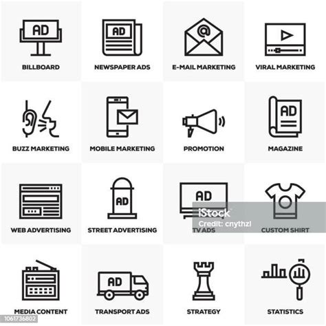 광고 및 마케팅 라인 아이콘 설정 개발에 대한 스톡 벡터 아트 및 기타 이미지 개발 개선 검색 엔진 Istock