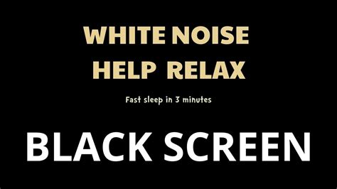 White Noise Black Screen Sleep Well Hours No Advertising