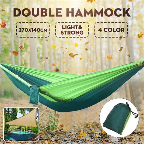 Single Double Adult Hammock Hammocks Sleeping Bed Camping 2 Person Bed