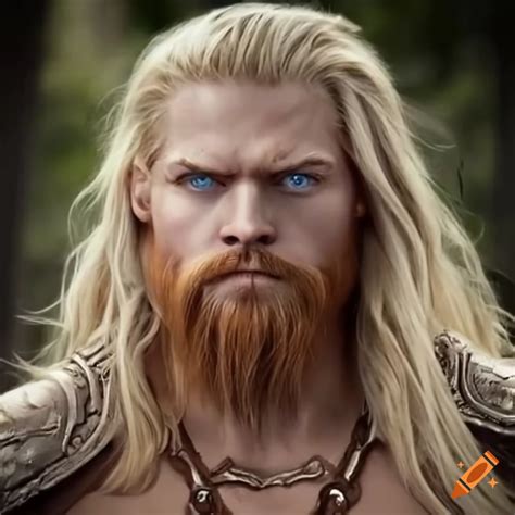 Blue Eyed Barbarian Warrior With Blonde Hair On Craiyon