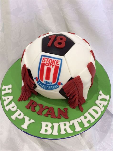 Football 18th Birthday Cakestoke City 18th Birthday Cake 18th