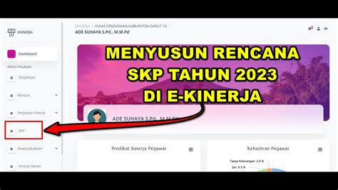 MENYUSUN RENCANA TARGET SKP TAHUN 2023 DI E KINERJA YouTube