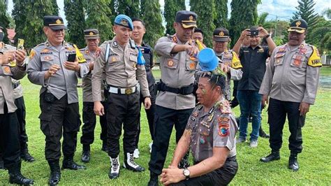 Kapolres Minsel Akbp C Bambang Harleyanto Pimpin Upacara Kenaikan