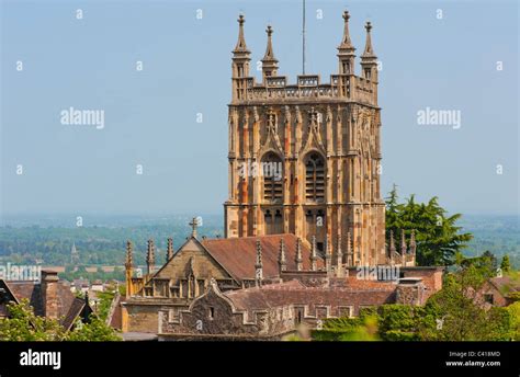 Great Malvern Priory Stock Photo - Alamy