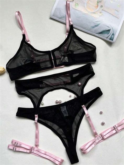 Women S Sexy Lingerie Garter Belt Set Shein Usa