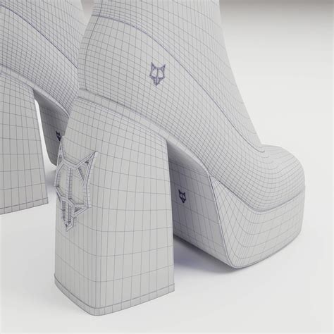 Naked Wolfe Patent Boots Red D Model By Yanadesval