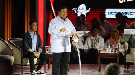 Debat Capres Ketiga Prabowo Sebut Anggaran Pertahanan Diawasi Dan