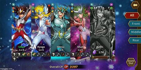 Saint Seiya Galaxy Spirits Close Beta Test Android IOS APK Role