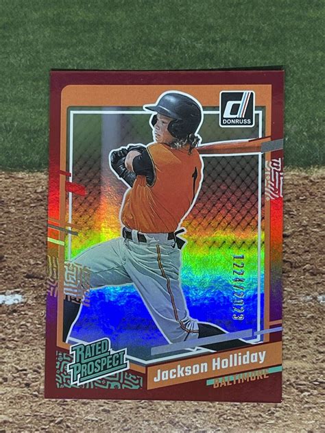 Panini Donruss Jackson Holliday Holo Red Ebay