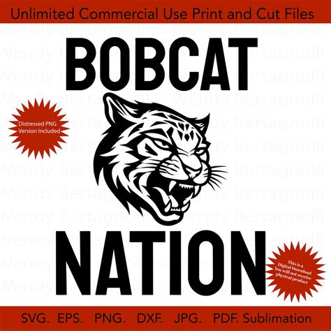 Bobcat SVG Bobcat Nation Png Png Svg Digital Files - Etsy