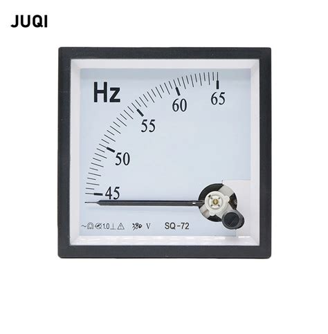 Sq 72 Hz Pointer Type Ac 100220v380v Analoge Panel Frequency Meter Tester Gauge Hertz