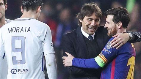 Foto Terkuak Pesan Conte Ke Messi Usai Barca Taklukkan Chelsea