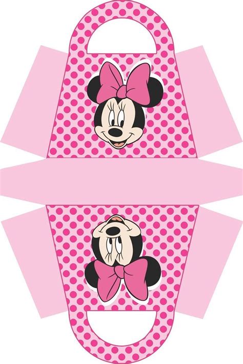 Minnie Mouse Box Template Hacer Cajas De Regalo Moldes Dad Artofit