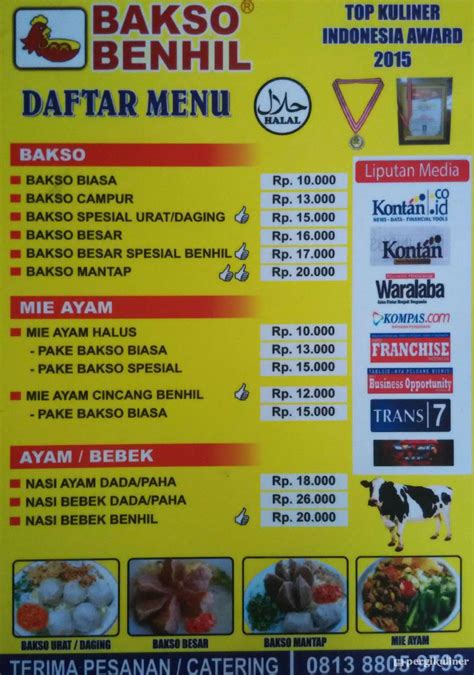 Selalu Diperbarui Menu Bakso Benhil Tapos Depok