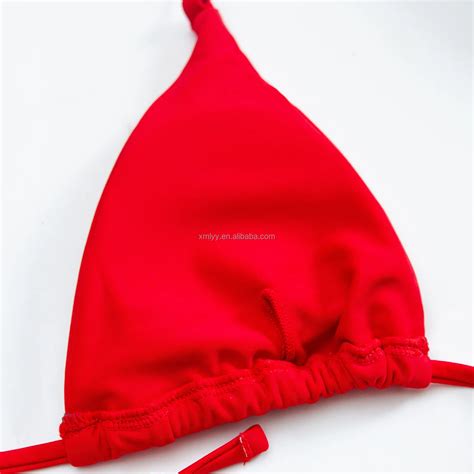 Sexy Fitness Swimsuit Solid Color Women Neck Halter Bikini