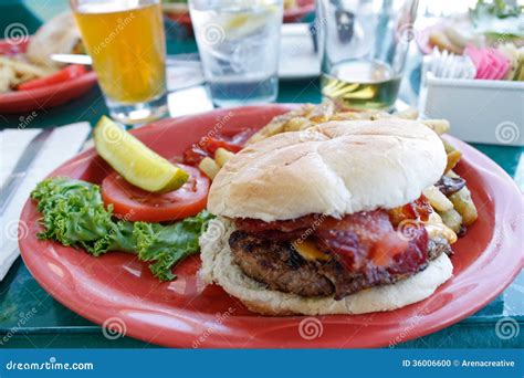 Cheeseburger Platter Stock Photo Image 36006600