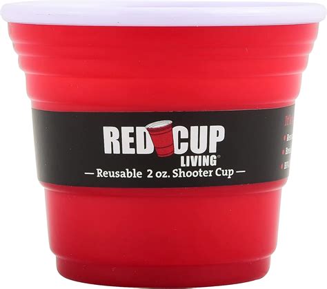 Red Cup Living Shot Glasses Durable Glass Shooter Cups Strong And Sturdy Small Red Solo Cup