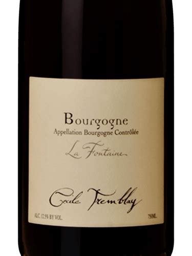 Domaine Cecile Tremblay Bourgogne La Fontaine Vivino Australia