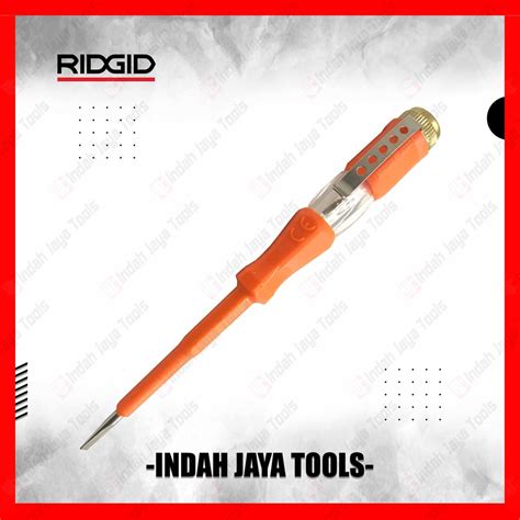 Jual RIDGID Obeng Tespen 100V 500V Test Pen Tes Pen Listrik Shopee