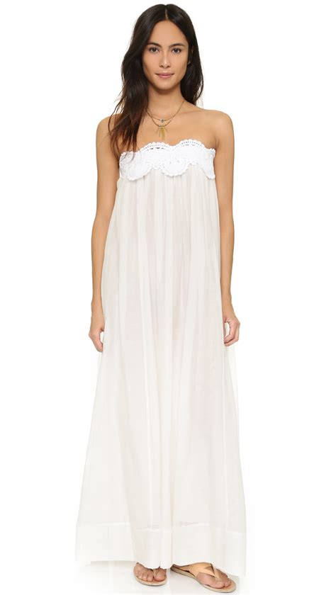 Lyst Lila Eug Nie Grecian Maxi Dress In White