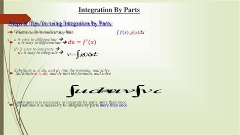 Integration By Parts Powerpoint Slides Myprivatetutor Uae