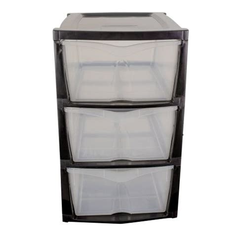 3 Drawer Storage Unit Gloss Crazy Plastics