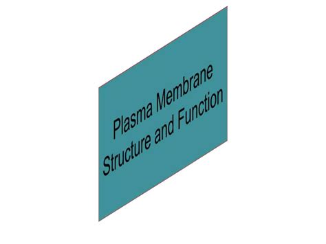 Cell Membrane Structure Andand Functions Ppt