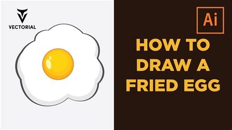 How To Draw A Fried Egg In Adobe Illustrator Step By Step Youtube