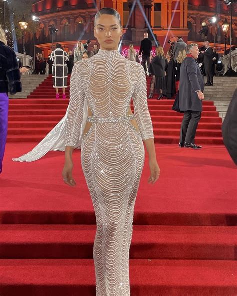 Shanina Shaik Flaunts Her Tits In A See Through Dress Photos Videos The Fappening