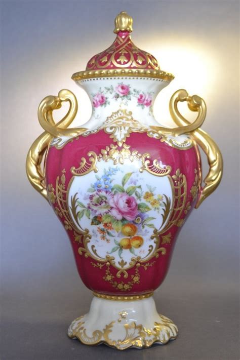 Copeland Spode Gilded Vase Lid Vase En Porcelaine Vaisselle