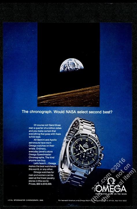 1970 Omega Speedmaster Professional Nasa Moon Watch Photo Vintage Print