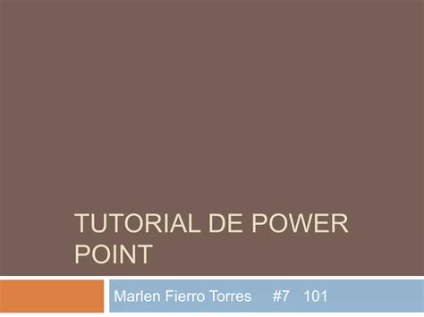 Tutorial De Power Point Ppt