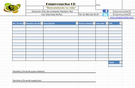 Formato Para Cotizaciones En Excel