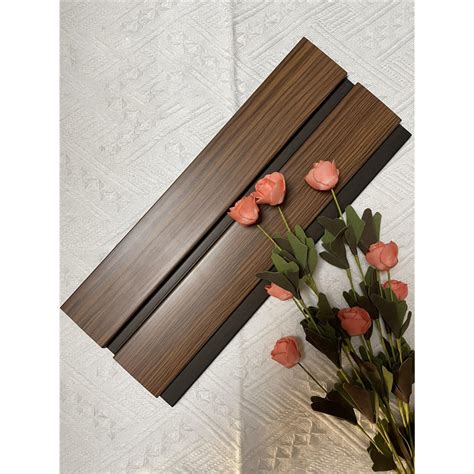 New Arrival Building Materials 3D Wood PS Fluted Wall Panel Wood