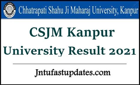 CSJM Kanpur University Results 2021 (Released) - BA B.Com B.Sc 1st 2nd ...