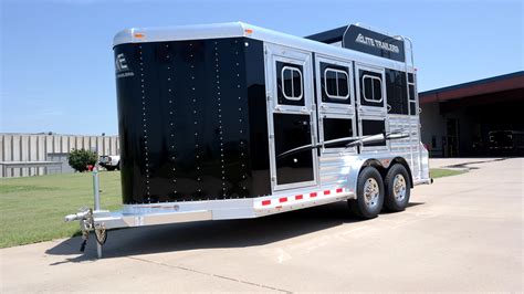 Bumper Pull Slant Load Aluminum Horse Trailer Elite Custom Aluminum