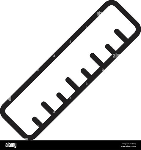 Pencil And Ruler Icon Template Black Color Editable Pencil And Ruler