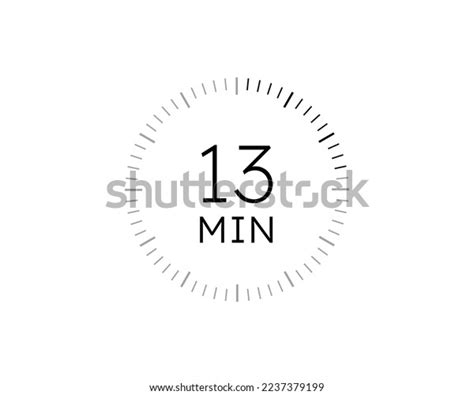 13 Minutes Timers Clocks Timer 13 Stock Vector (Royalty Free ...