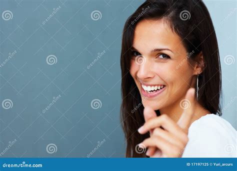 You Got Me Stock Image Image Of Happy Copyspace Female 17197125