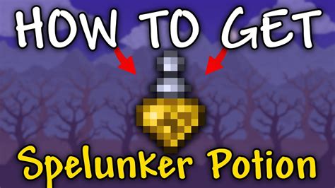 How To Get Spelunker Potion In Terraria 1449 Spelunker Potion How