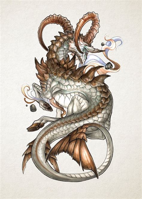 ArtStation - Dragon Zodiac, Marta Ryjówka | Capricorn art, Dragon ...