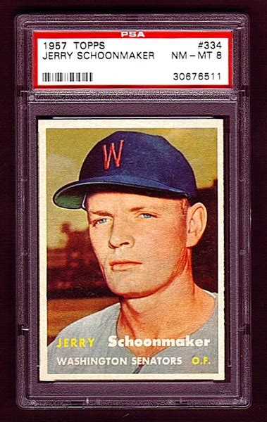 Baseball 1957 Topps Washington Senators R S 1957 Senators Set Image