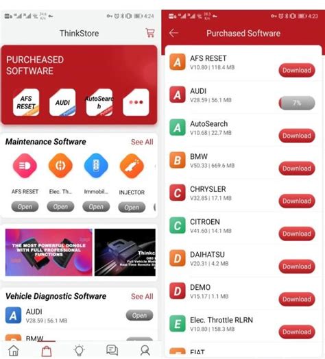 Launch X431 ThinkDiag Comparie with EASYDIAG 3.0