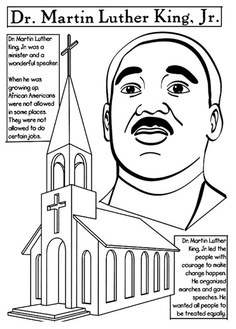 Martin Luther King Jr Coloring Pages Printable For Free Download