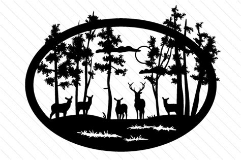 Nature Scene Svg Cut File By Creative Fabrica Crafts Creative Fabrica