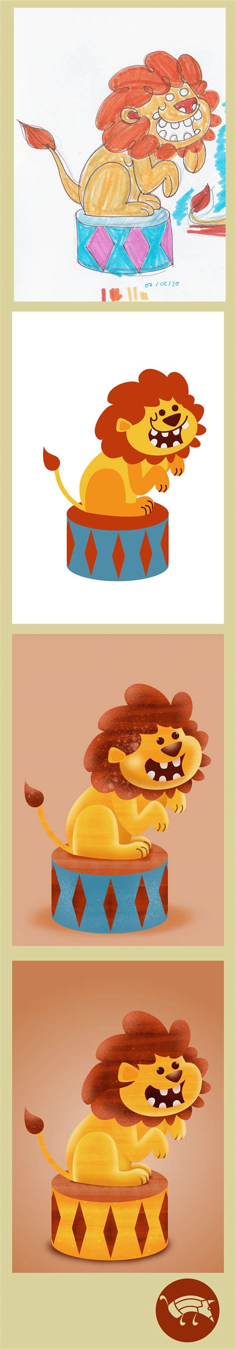 Cute Lion on Behance